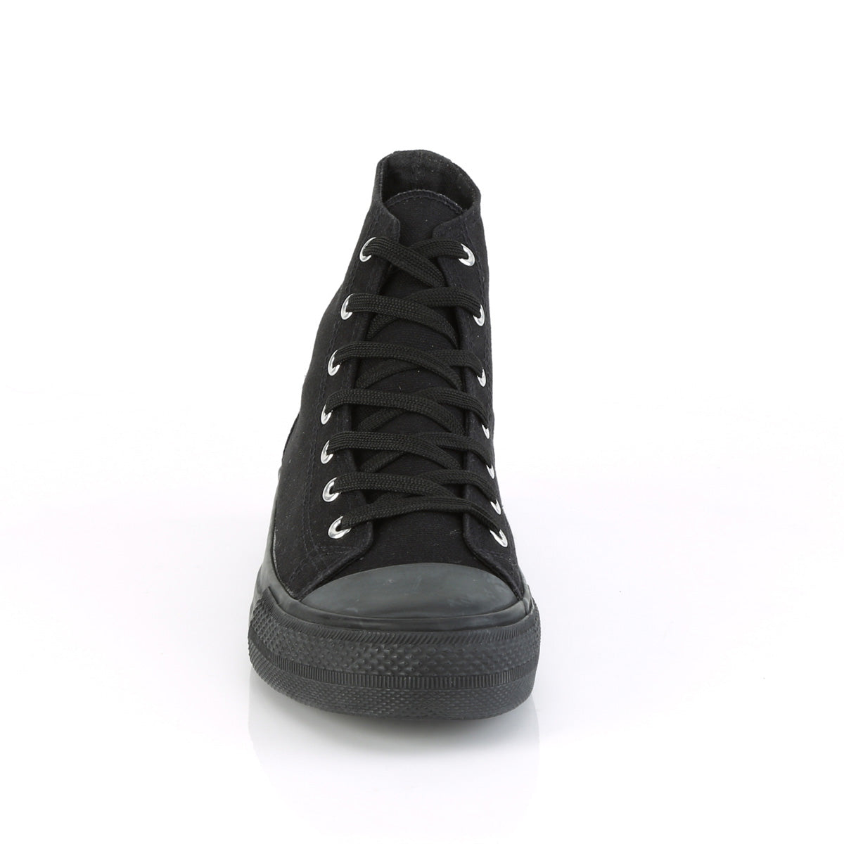 Demonia Cult Value | "Deviant-101" Sneakers - Black Canvas