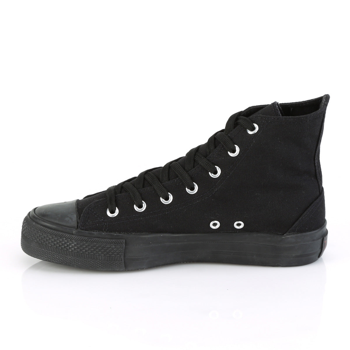 Demonia Cult Value | "Deviant-101" Sneakers - Black Canvas