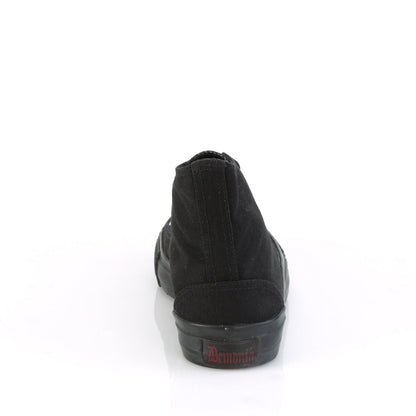 Demonia Cult Value | "Deviant-101" Sneakers - Black Canvas