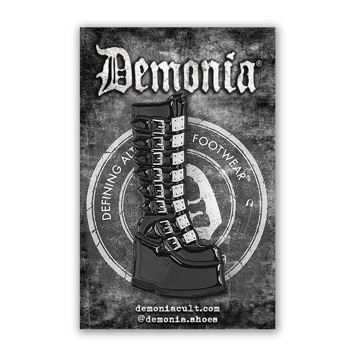 Demonia Cult Exclusive | CULT "Swing-815 Enamel Pin" Black