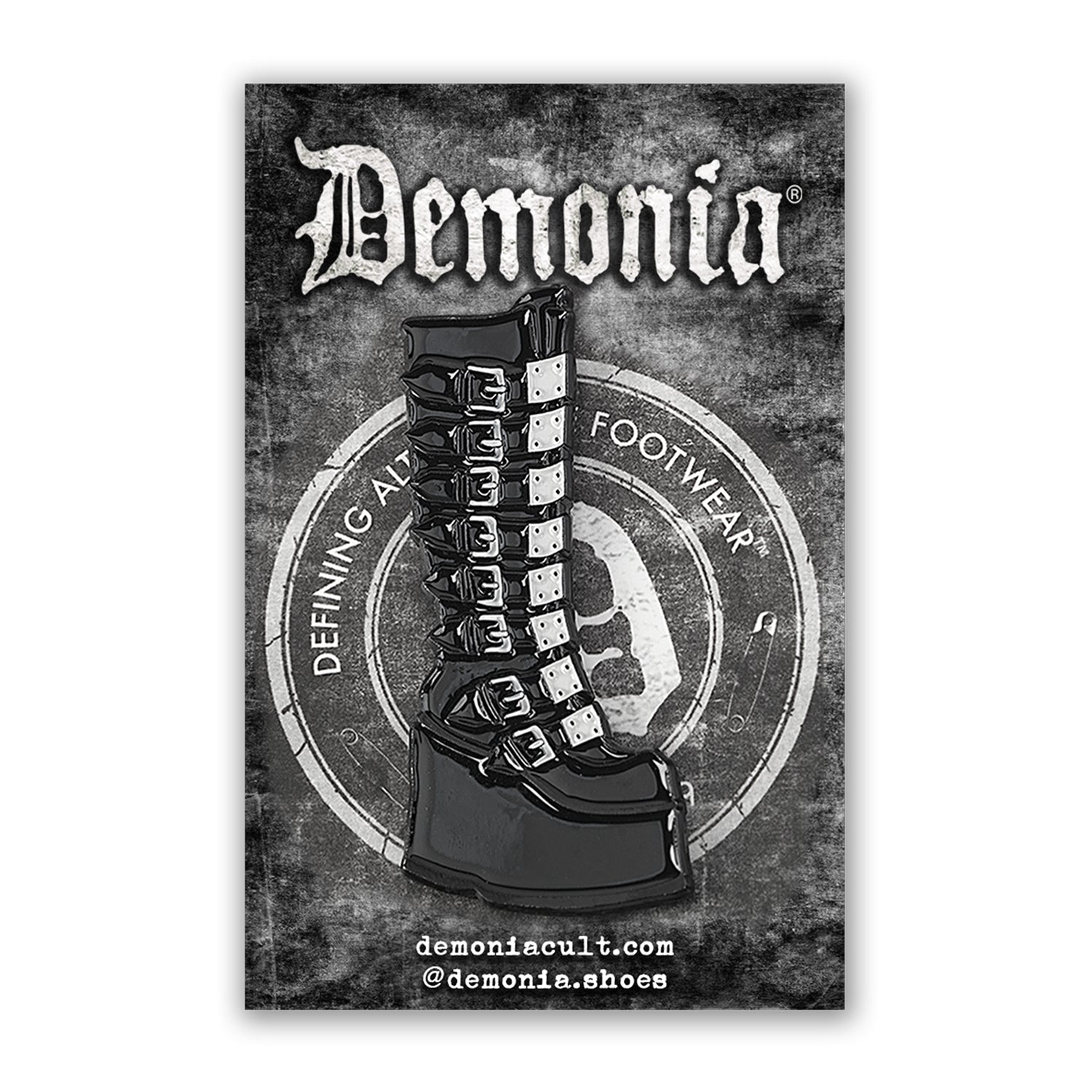 Demonia Cult Exclusive | CULT "Swing-815 Enamel Pin" Black