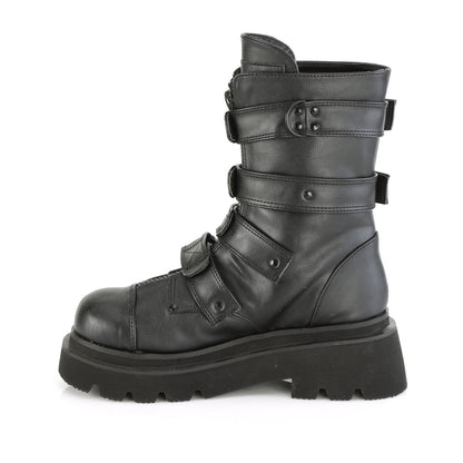 Demonia Cult Signature | "Renegade-55" Boots - Black Vegan Leather