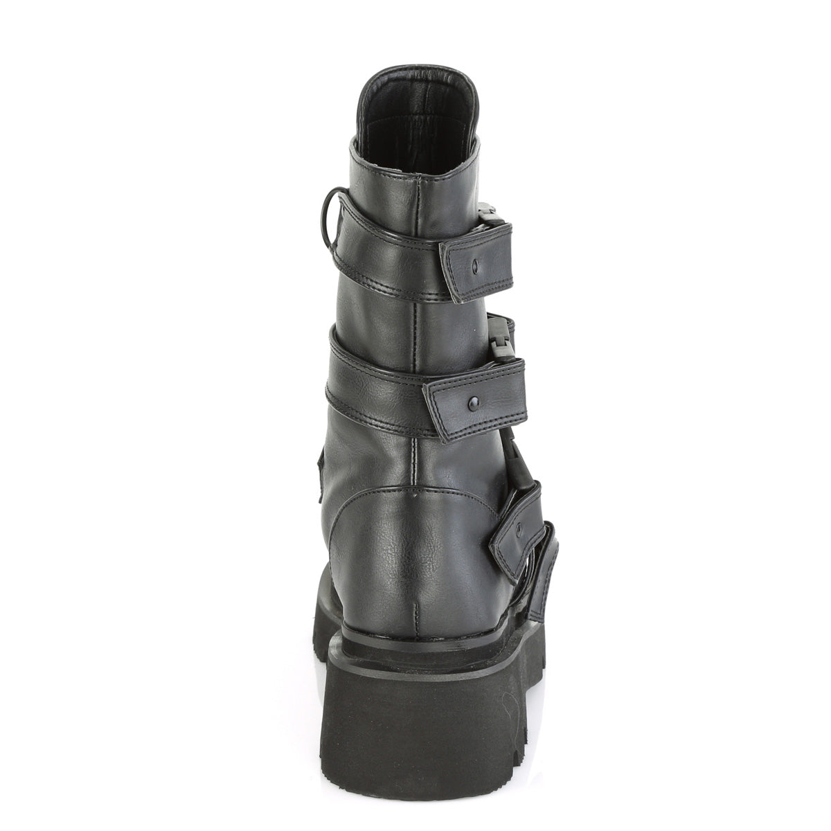 Demonia Cult Signature | "Renegade-55" Boots - Black Vegan Leather