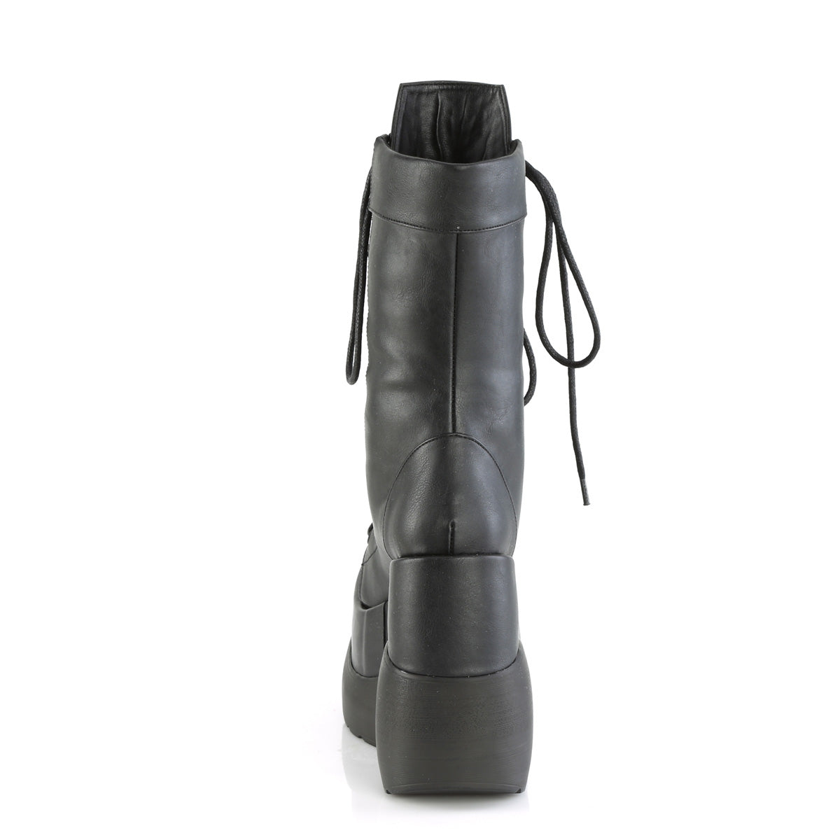 Demonia Cult Classic | "Void-118" Boots - Black Vegan Leather-Patent
