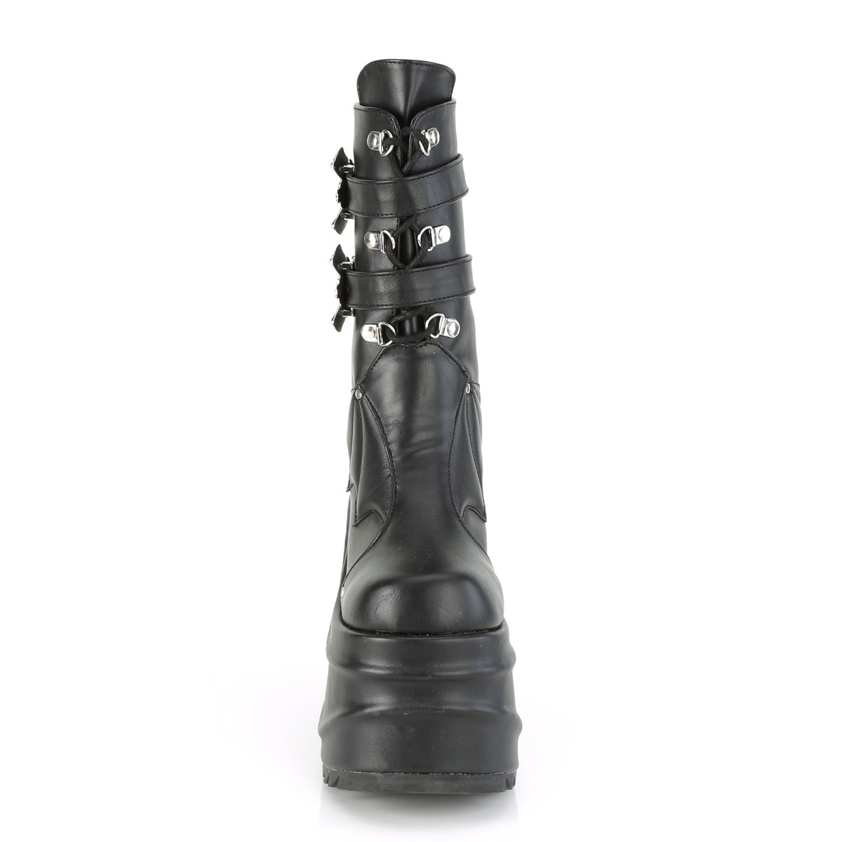 Demonia Cult Everyday | "Wave-150" Boots - Black Vegan Leather