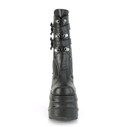 Demonia Cult Everyday | "Wave-150" Boots - Black Vegan Leather