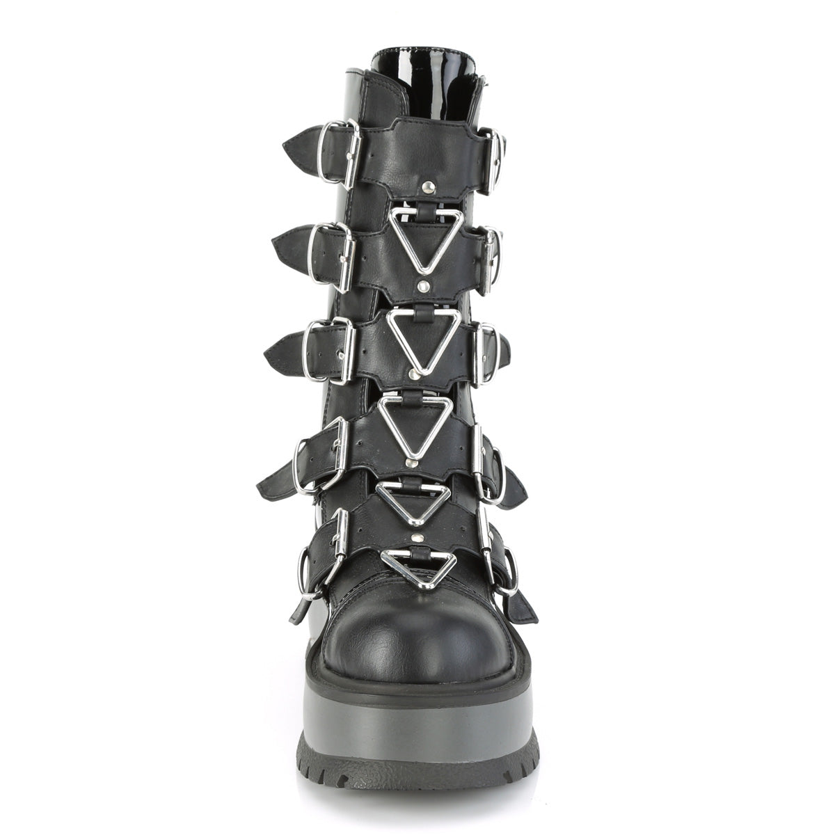 Demonia Cult Great Value | "Slacker-160" Boots - Black Patent-Vegan Leather