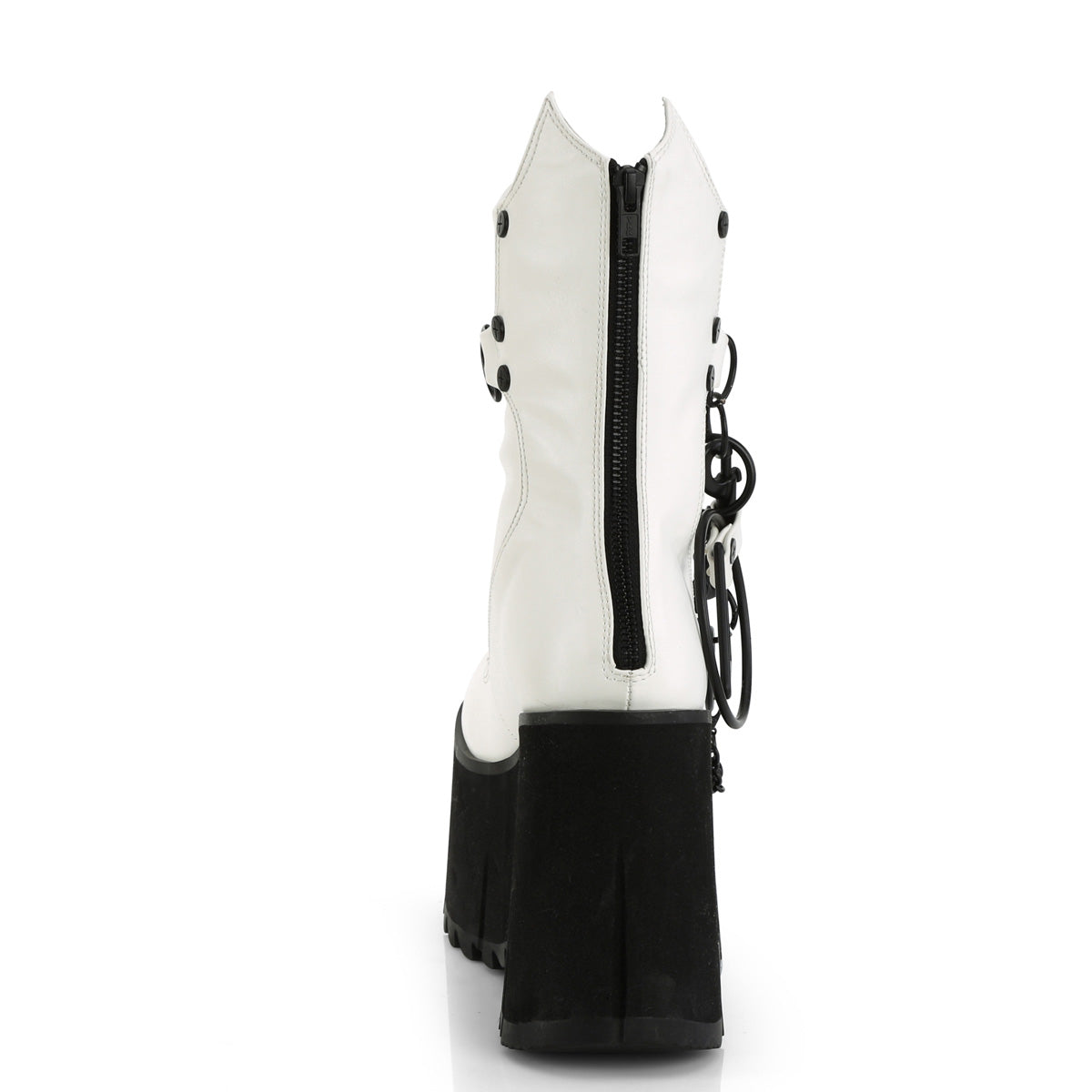 Demonia Cult Exclusive | "Kera-130" Boots - White Vegan Leather
