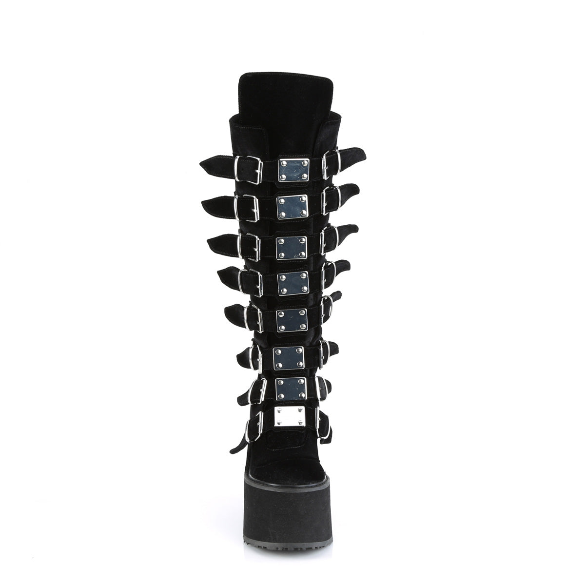 Demonia Cult Essential | "Swing-815" Boots - Black Velvet