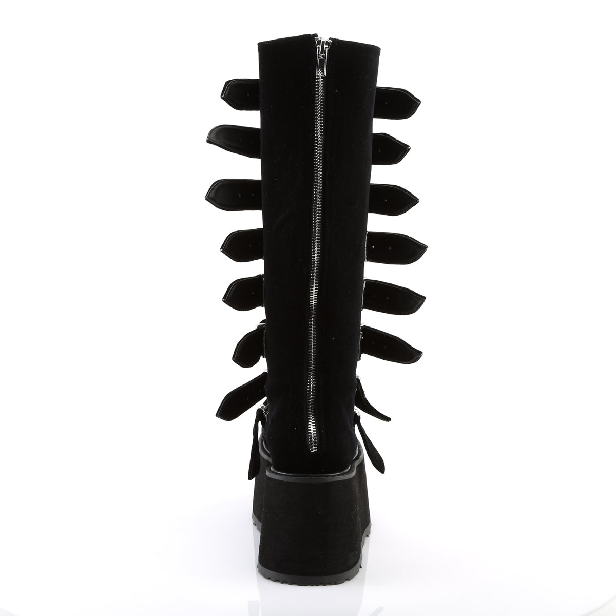 Demonia Cult Value | "Damned-318" Boots - Black Velvet
