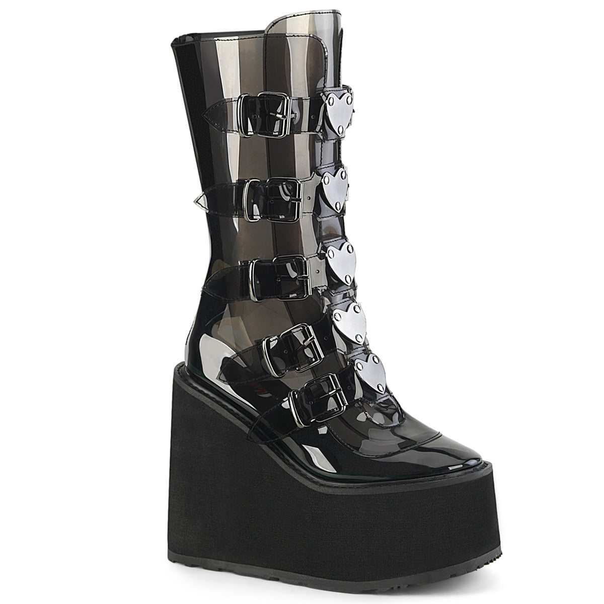 Demonia Cult Latest | "Swing-230C" Boots - Smoke TPU