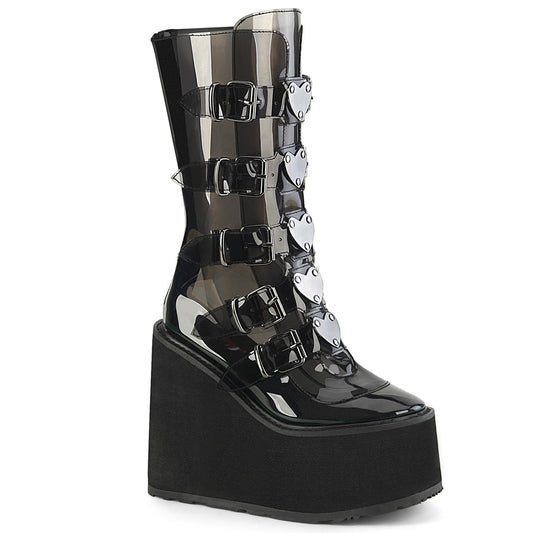 Demonia Cult Latest | "Swing-230C" Boots - Smoke TPU