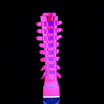 Demonia Cult Quality | "Swing-815UV" Boots - Pink Glitter