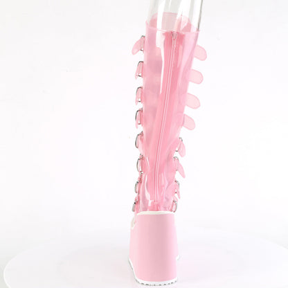 Demonia Cult Exclusive | "Swing-815C" Boots - Baby Pink TPU