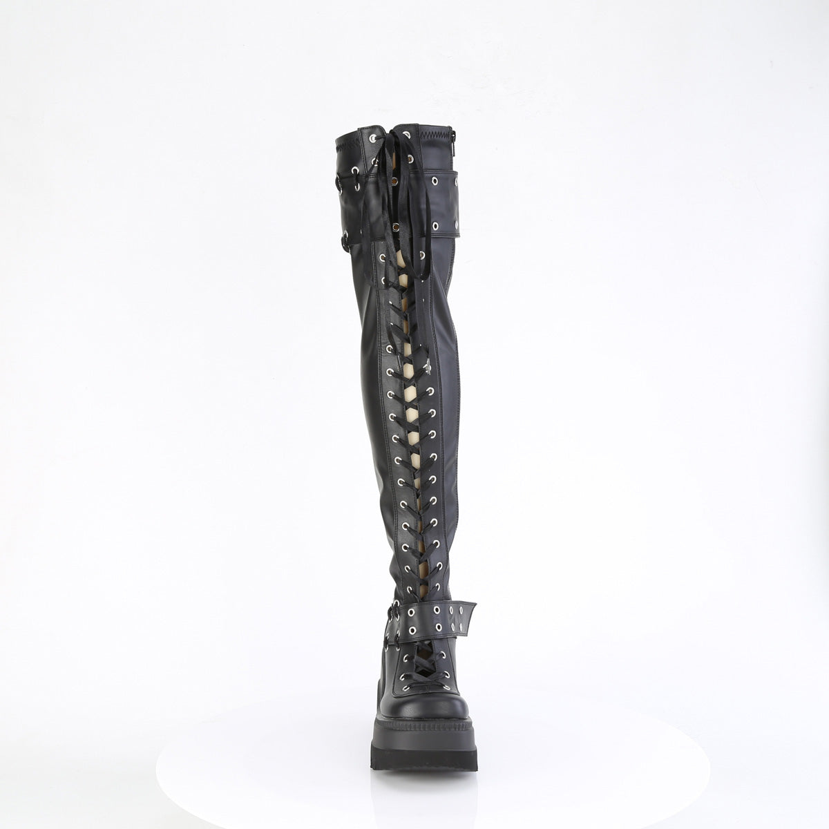 Demonia Cult Essential | "Shaker-325" Boots - Black Vegan Leather