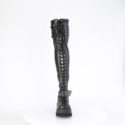 Demonia Cult Essential | "Shaker-325" Boots - Black Vegan Leather