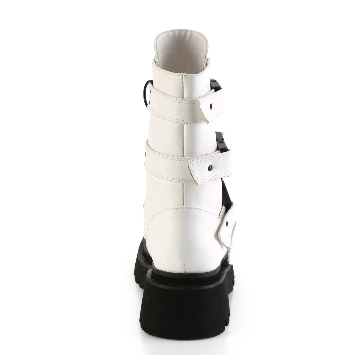Demonia Cult Essential | "Renegade-55" Boots - White Vegan Leather