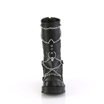 Demonia Cult Everyday | "Bratty-120" Boots - Black Vegan Leather
