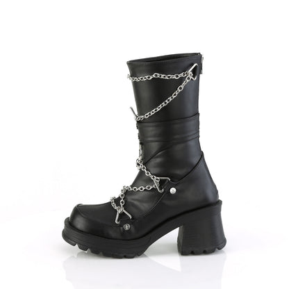Demonia Cult Everyday | "Bratty-120" Boots - Black Vegan Leather