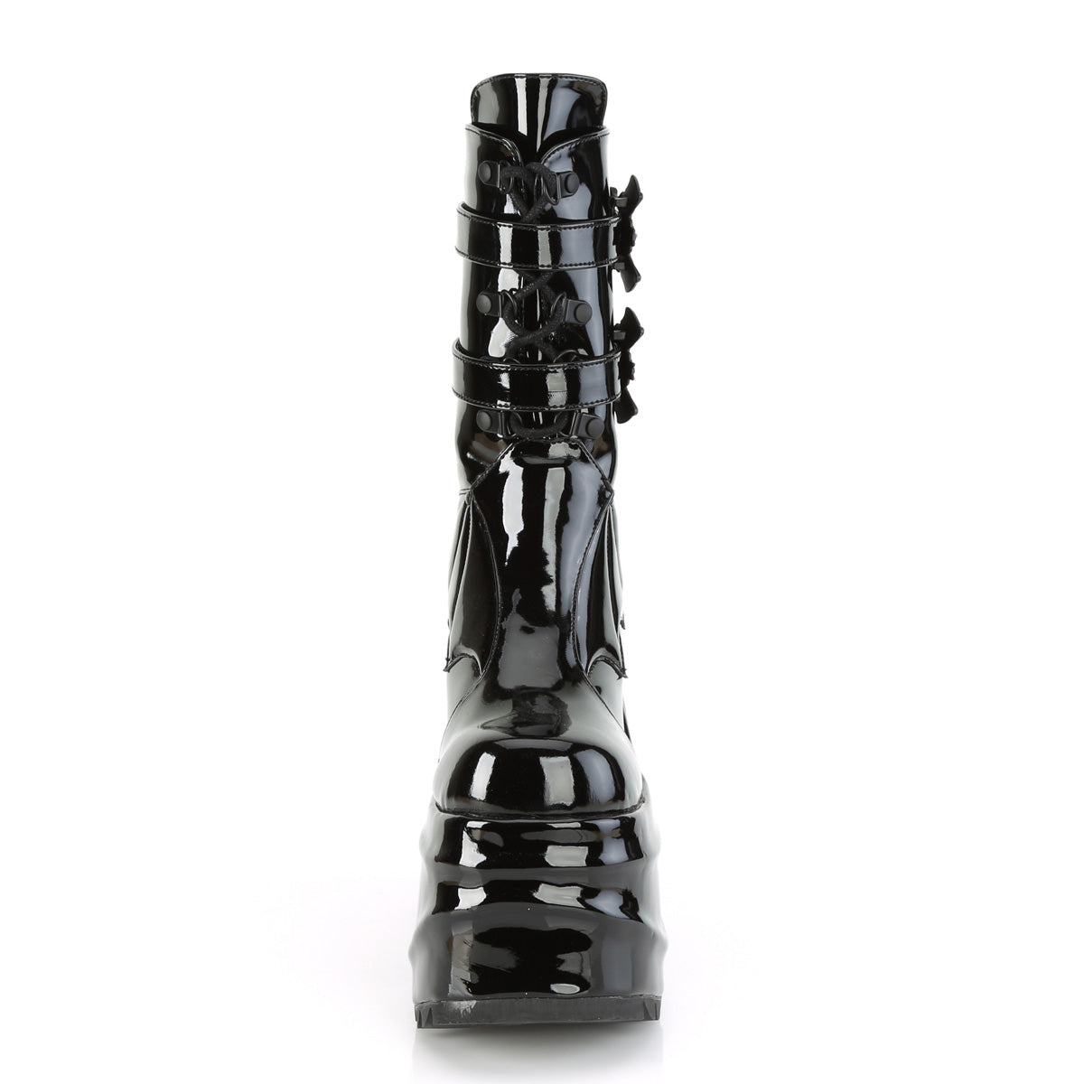 Demonia Cult Value | "Wave-150" Boots - Black Patent