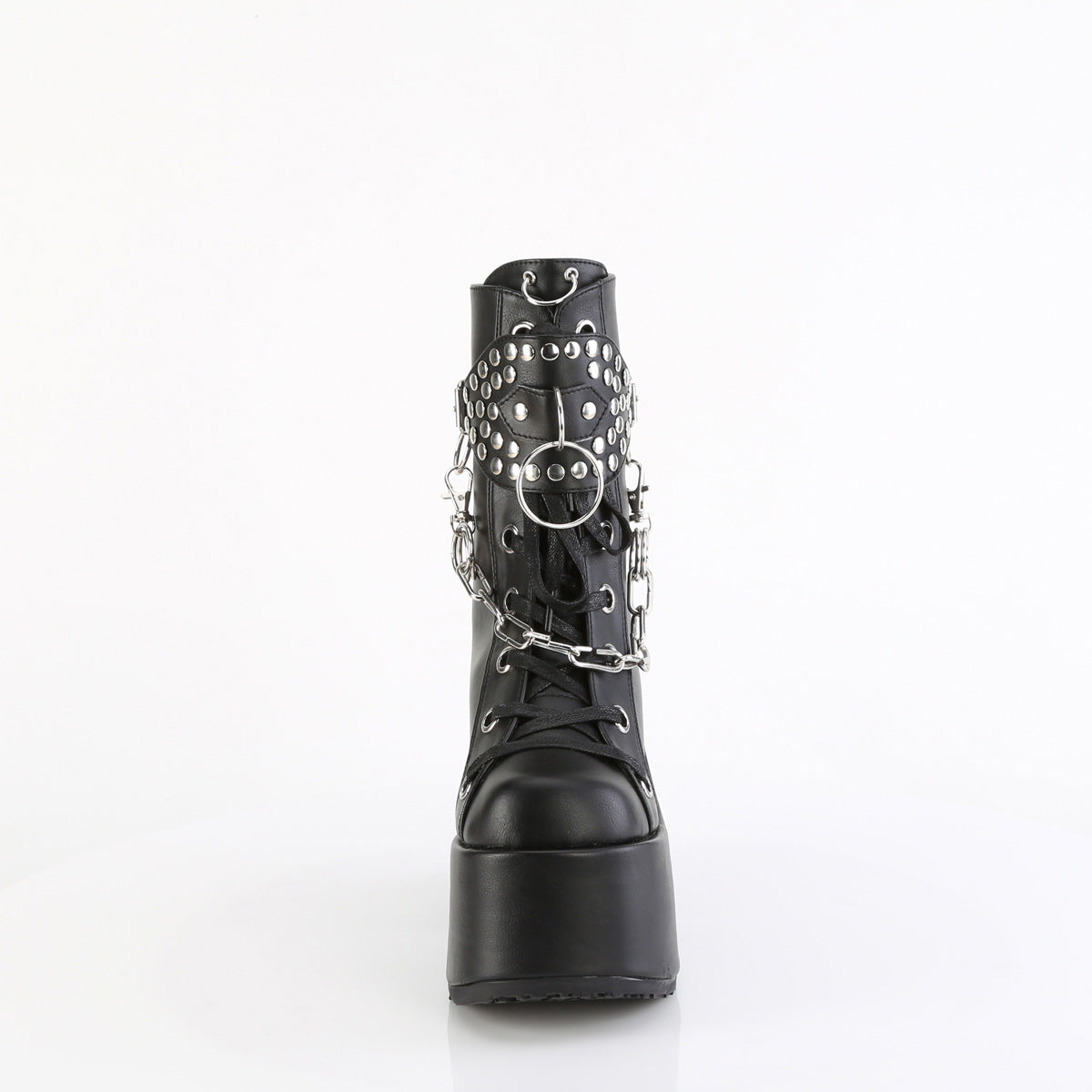 Demonia Cult Quality | "Camel-65" Boots - Black Vegan Leather