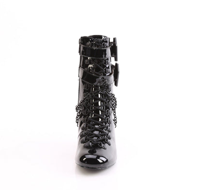 Demonia Cult Exclusive | "Vivika-128" Boots - Black Patent