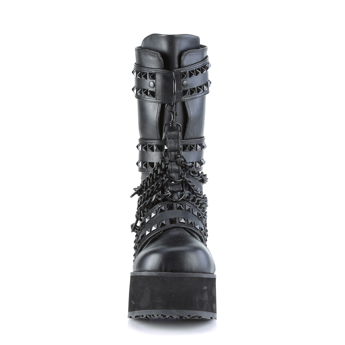 Demonia Cult Value | "Trashville-138" Boots - Black Vegan Leather