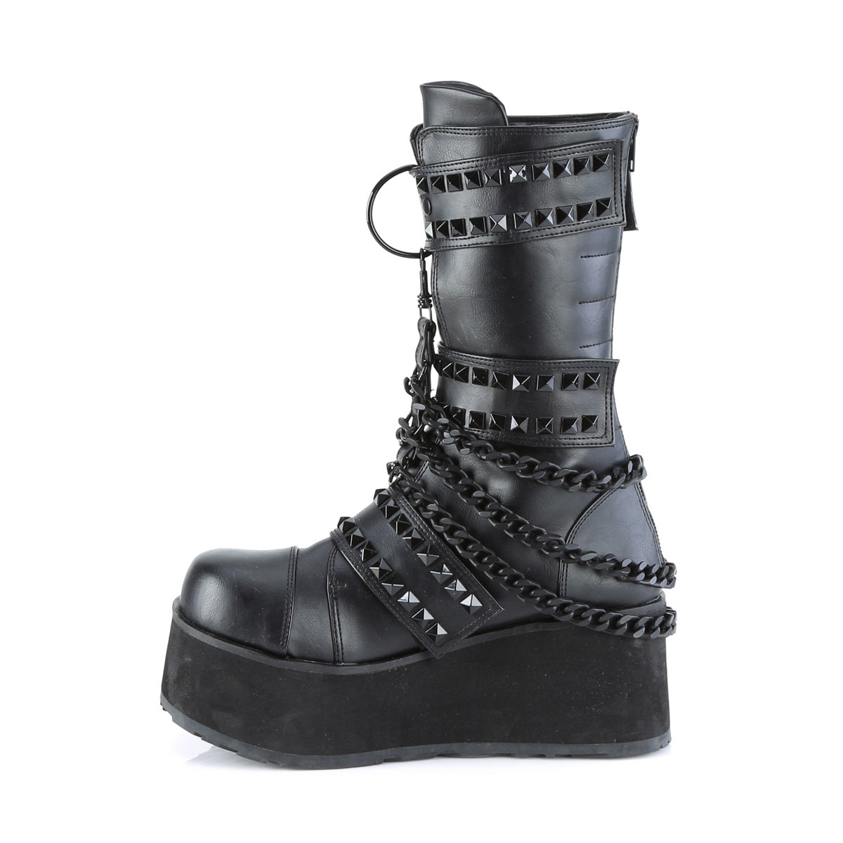 Demonia Cult Value | "Trashville-138" Boots - Black Vegan Leather