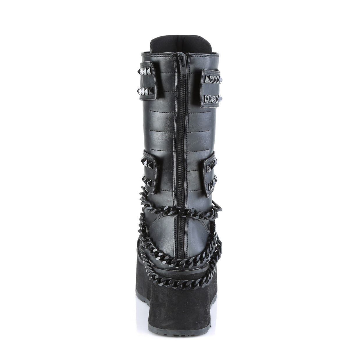 Demonia Cult Value | "Trashville-138" Boots - Black Vegan Leather