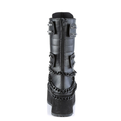 Demonia Cult Value | "Trashville-138" Boots - Black Vegan Leather