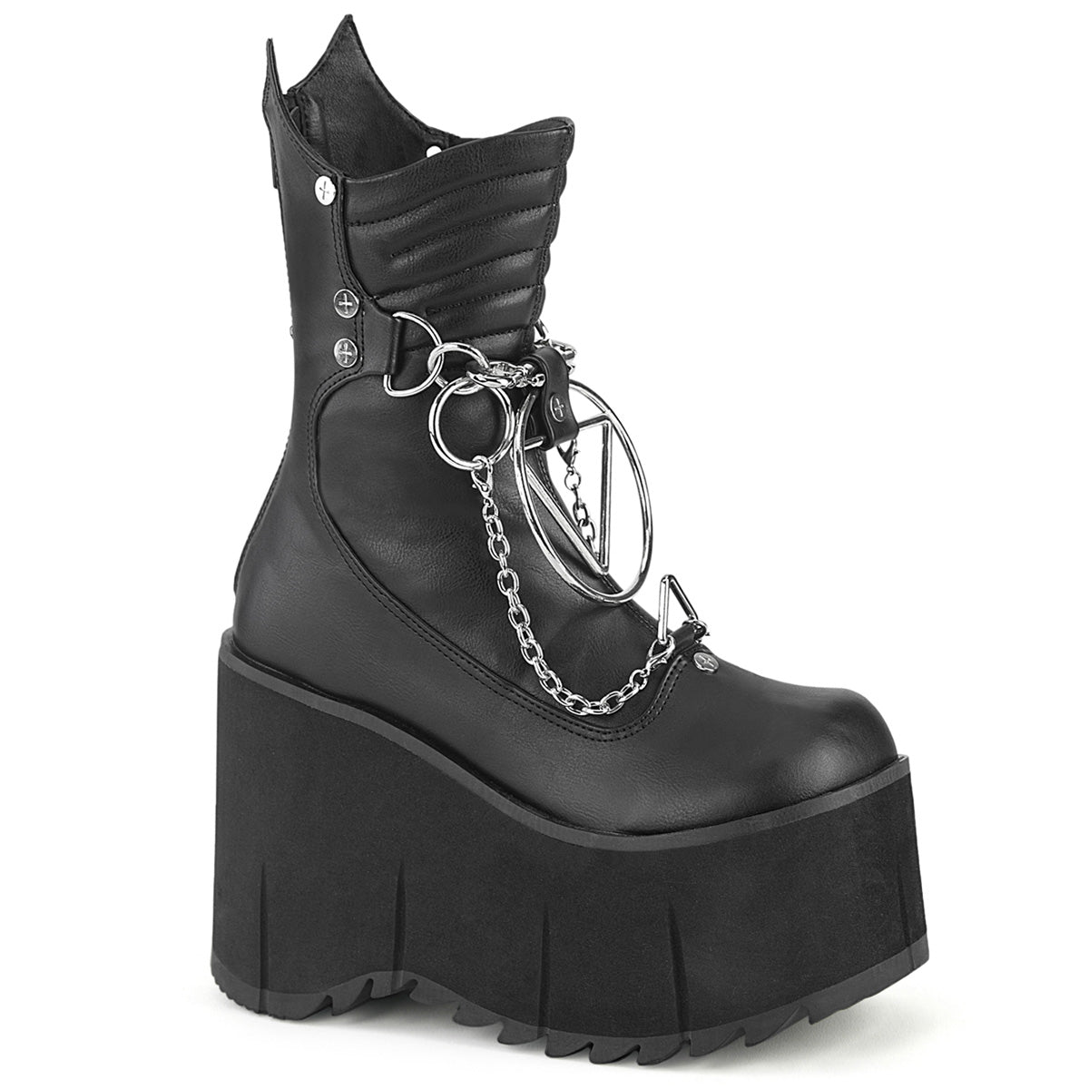 Demonia Cult Latest | "Kera-130" Boots - Black Vegan Leather