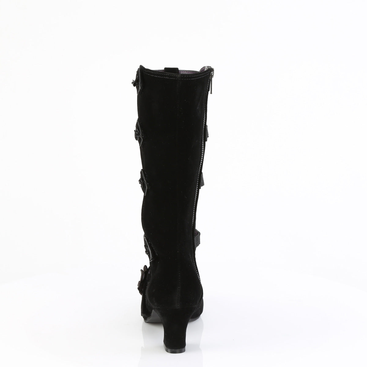 Demonia Cult Quality | "Whimsy-118" Boots - Black Vegan Suede