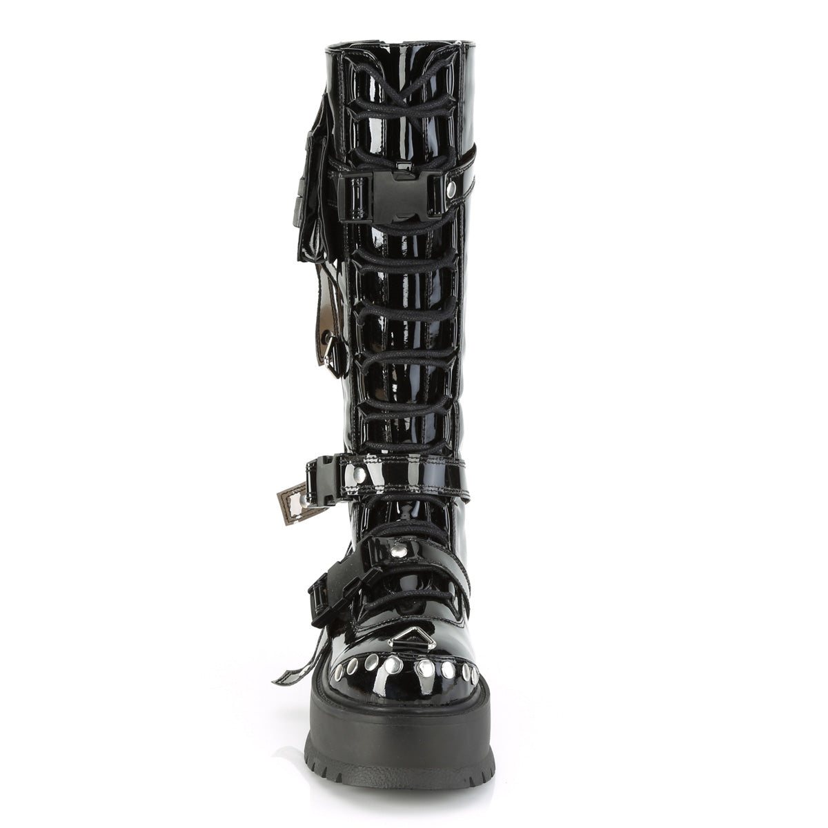 Demonia Cult Everyday | "Slacker-260" Boots - Black Patent