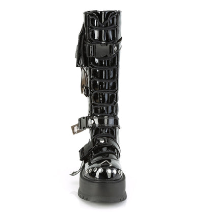 Demonia Cult Everyday | "Slacker-260" Boots - Black Patent