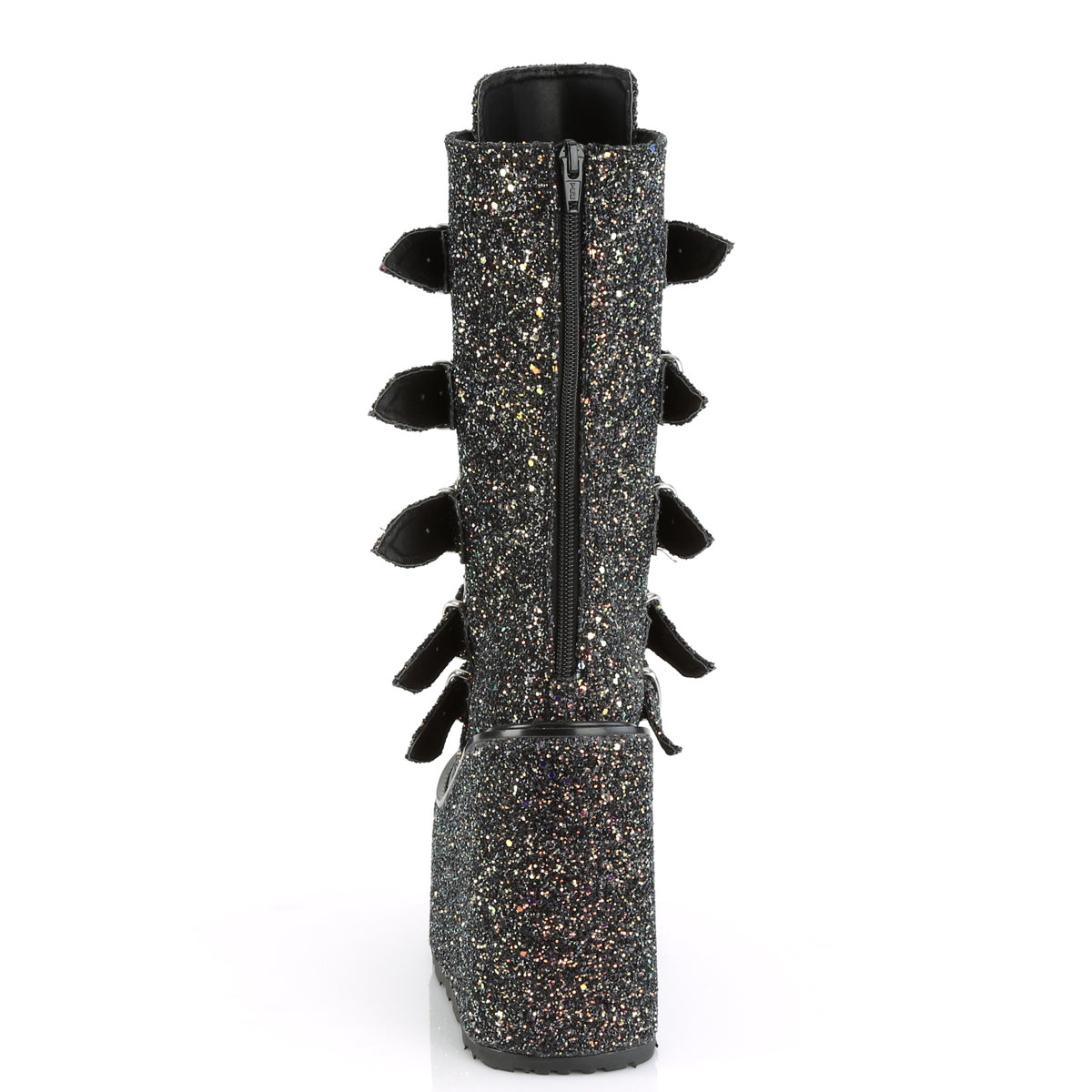 Demonia Cult Latest | "Swing-230G" Boots - Black Multi Glitter