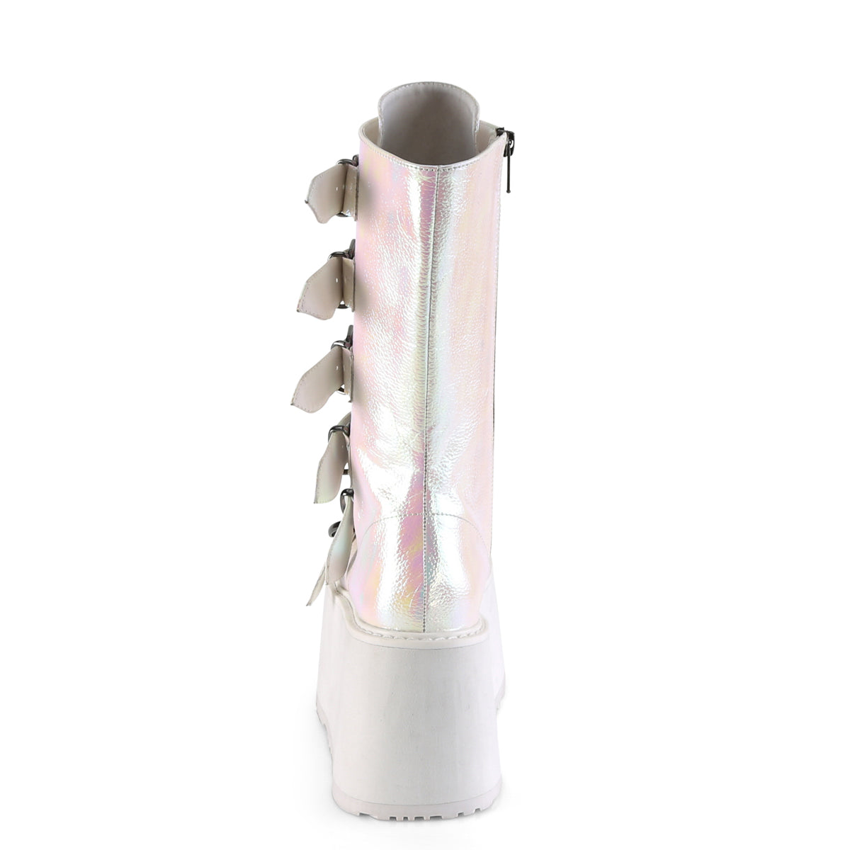 Demonia Cult Quality | "Damned-225" Boots - Pearl Iridescent Vegan Leather