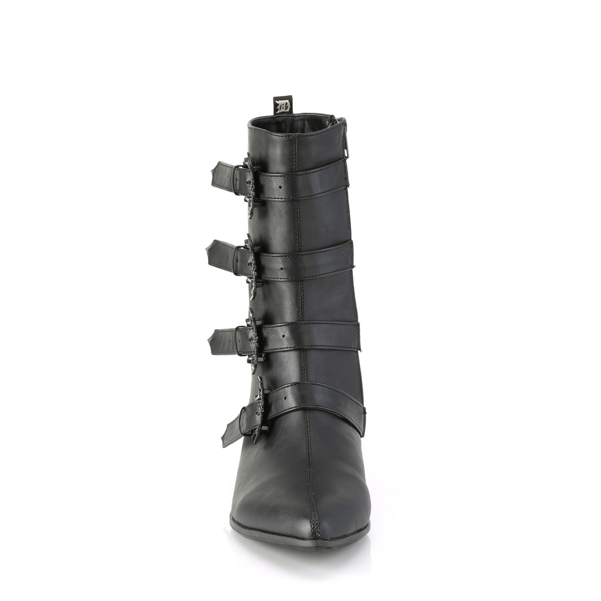 Demonia Cult Signature | "Warlock-110-B" Boots - Black Vegan Leather