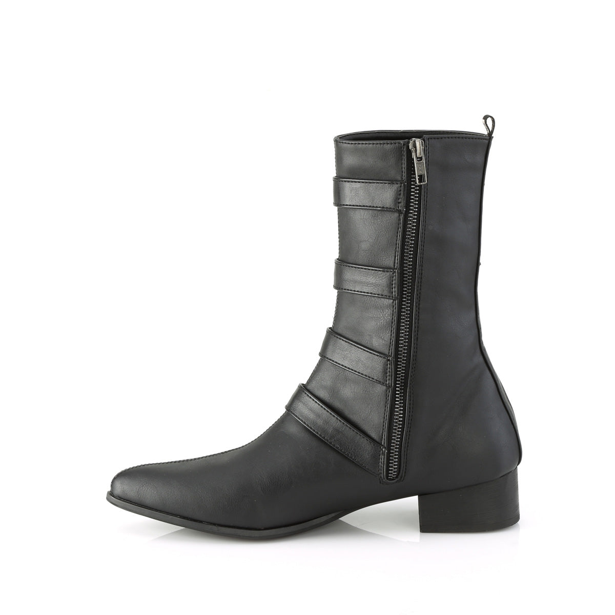 Demonia Cult Signature | "Warlock-110-B" Boots - Black Vegan Leather