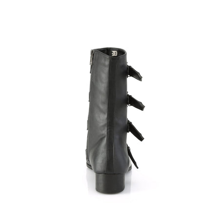 Demonia Cult Signature | "Warlock-110-B" Boots - Black Vegan Leather