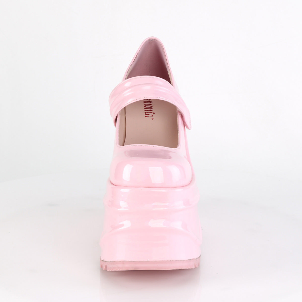 Demonia Cult Everyday | "Wave-32" Platforms - Baby Pink Hologram