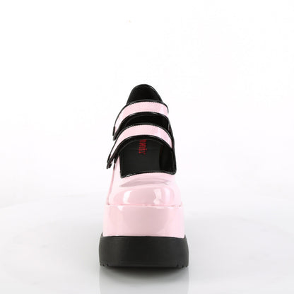 Demonia Cult Value | "Void-37" Platforms - Baby Pink Patent