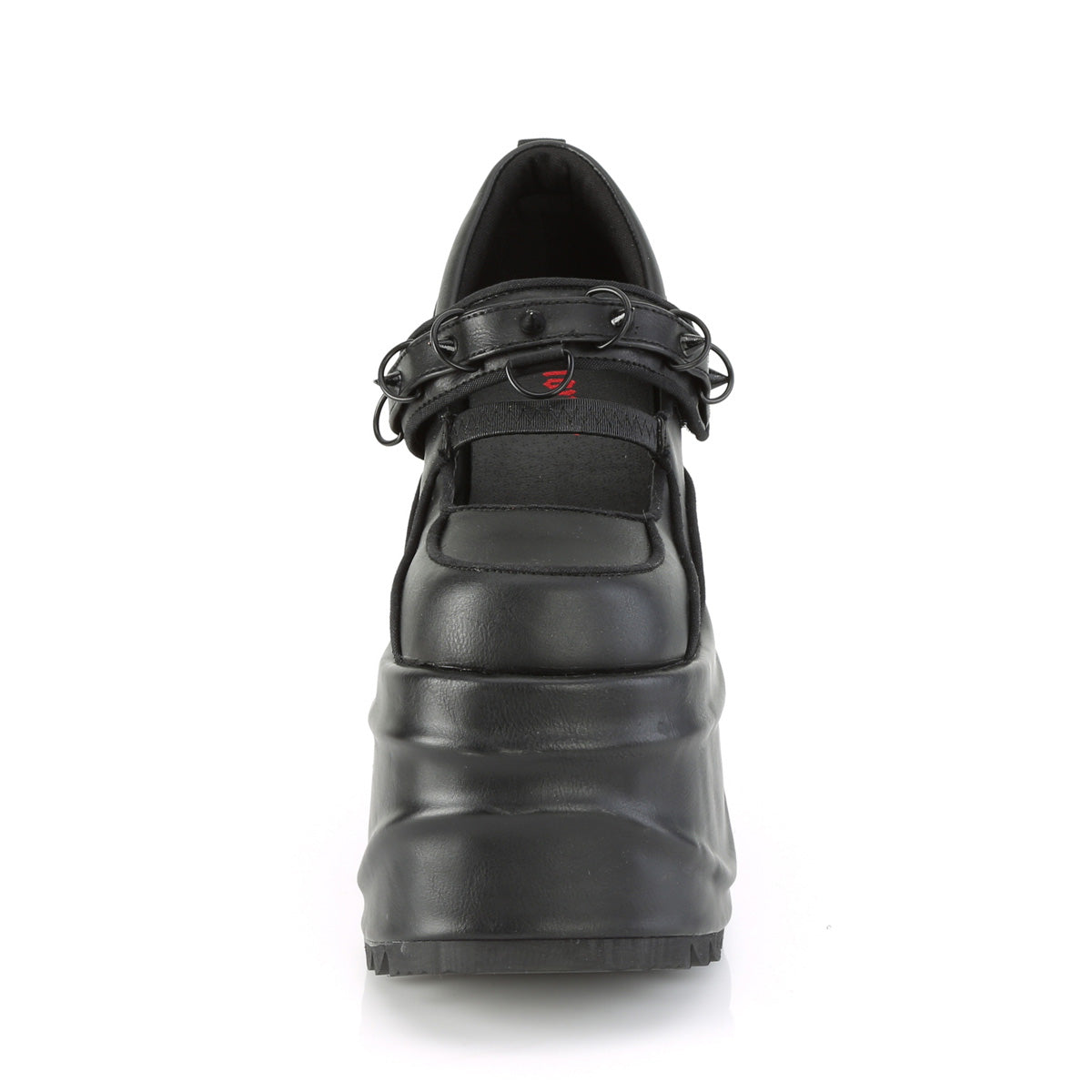 Demonia Cult Exclusive | "Wave-48" Pumps - Black Vegan Leather