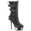 Black Vegan Leather/Pewter Chrome