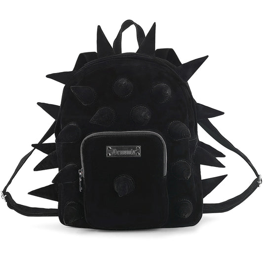 Demonia Cult Classic | Velvet Spiked Mini Backpack