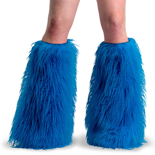 Demonia Cult Everyday | "Yeti-08" Blue Faux Fur