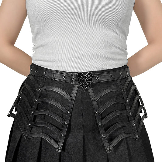 Demonia Cult Signature | Spiderweb Cutout Belt