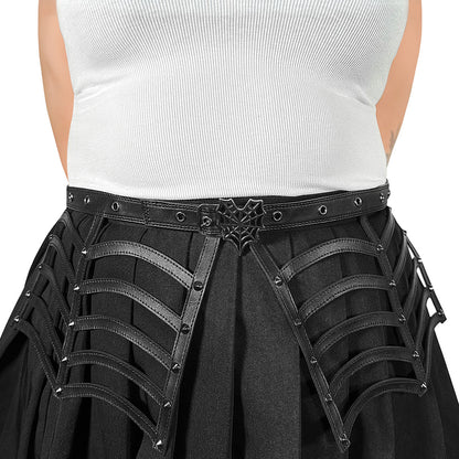 Demonia Cult Signature | Spiderweb Cutout Belt