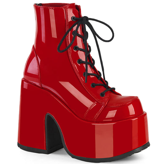Demonia Cult Quality | "Camel-203" Boots - Red Patent