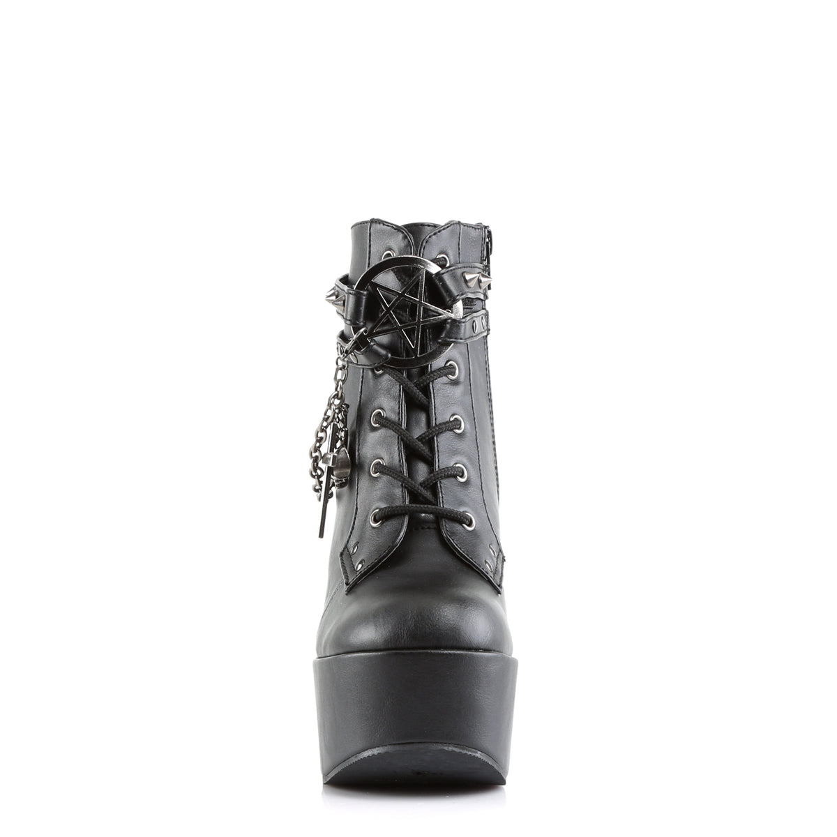 Demonia Cult Exclusive | "Poison-101" Boots - Black Vegan Leather