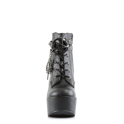 Demonia Cult Exclusive | "Poison-101" Boots - Black Vegan Leather